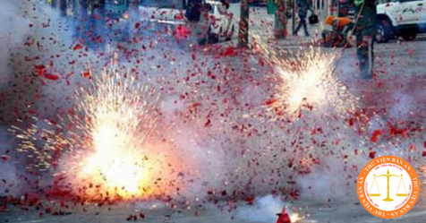 Collection of judgments on penalties for burning firecrackers on Tet holiday in Vietnam