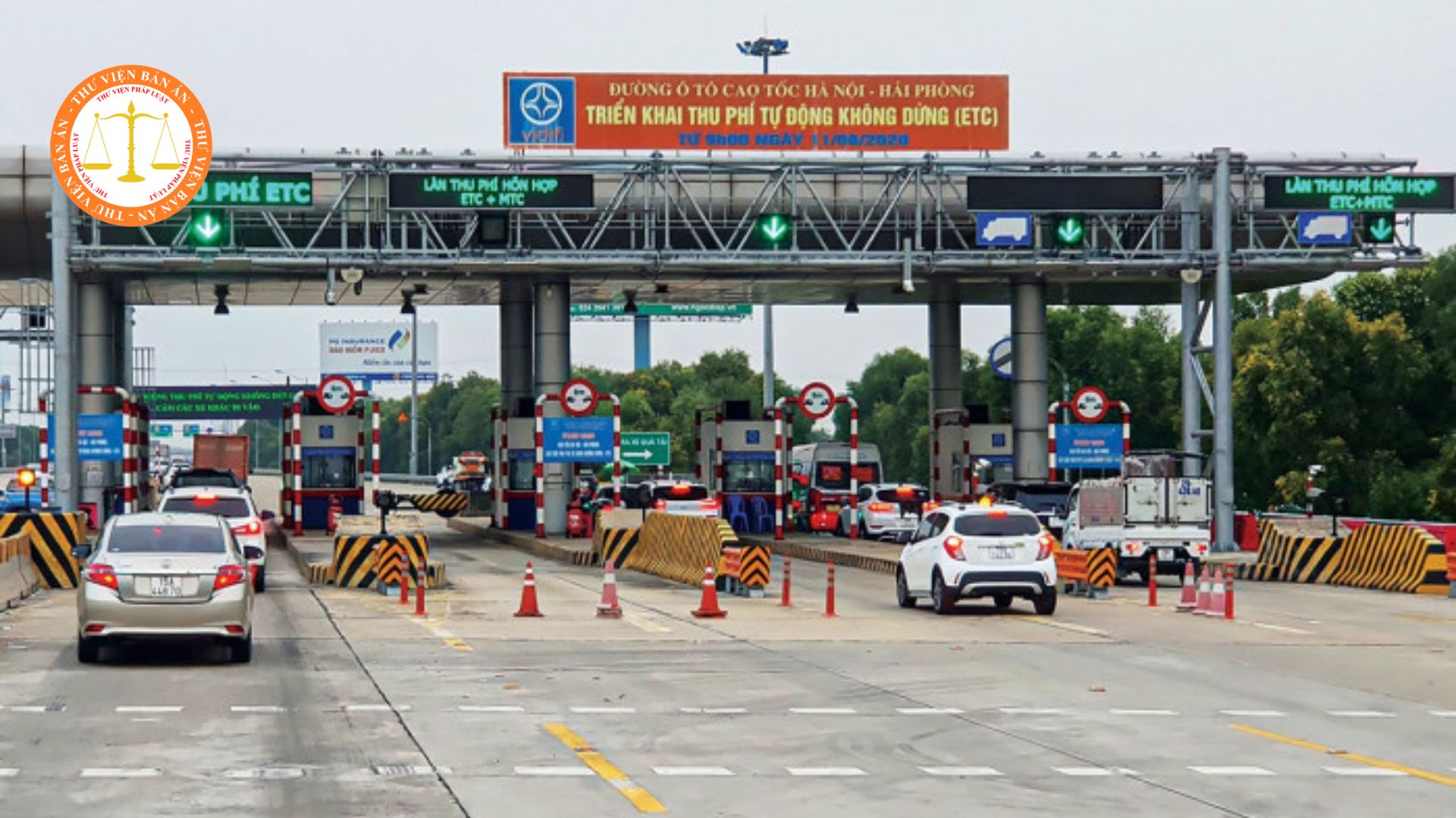 What are the cases of cancellation of toll collection in Vietnam?