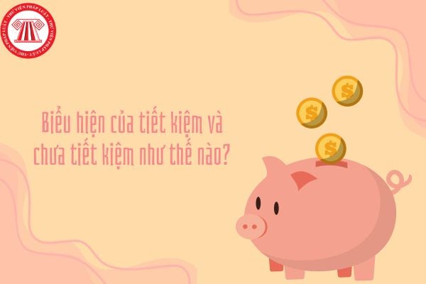 Biểu hiện của tiết kiệm và chưa tiết kiệm như thế nào?