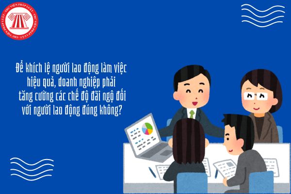 Kinh tế Pháp luật 11 Bài 5: Để khích lệ người lao động làm việc hiệu quả, doanh nghiệp phải tăng cường các chế độ đãi ngộ đối với người lao động đúng không?