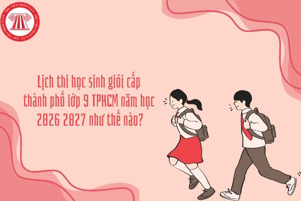 Lịch thi học sinh giỏi cấp thành phố lớp 9 TPHCM năm học 2026 2027 như thế nào?