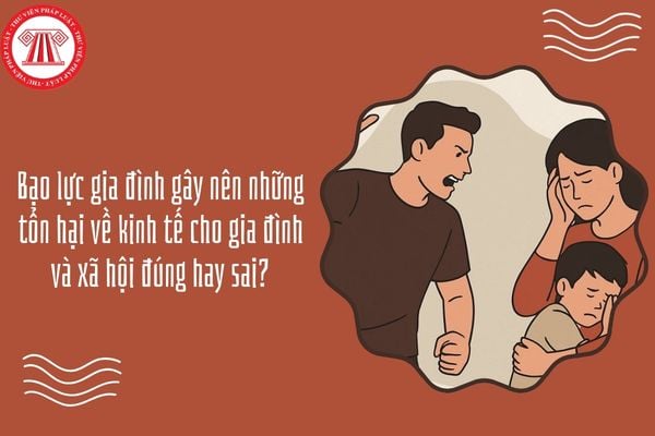 Bạo lực gia đình gây nên những tổn hại về kinh tế cho gia đình và xã hội đúng hay sai?