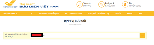 Tra cứu vận đơn bưu điện