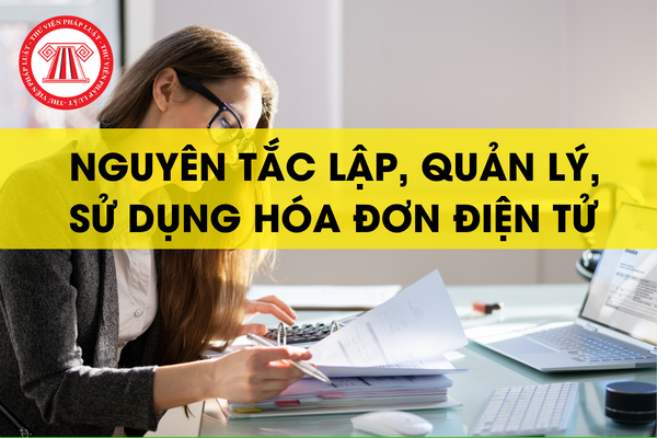 nguyên tắc lập hóa đơn điện tử