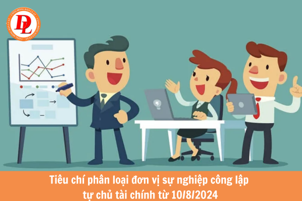 Tiêu chí phân loại đơn vị sự nghiệp công lập tự chủ tài chính từ ngày 10/8/2024 