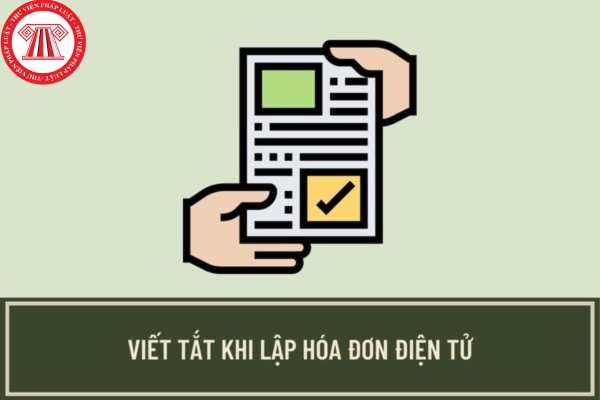 viết tắt trên hóa đơn