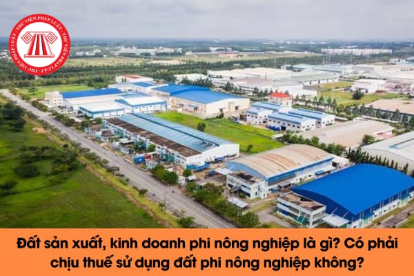 Đất sản xuất, kinh doanh phi nông nghiệp là gì? Có phải chịu thuế sử dụng đất phi nông nghiệp không?