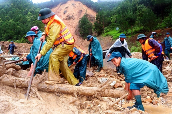 khắc phục hậu quả thiên tai