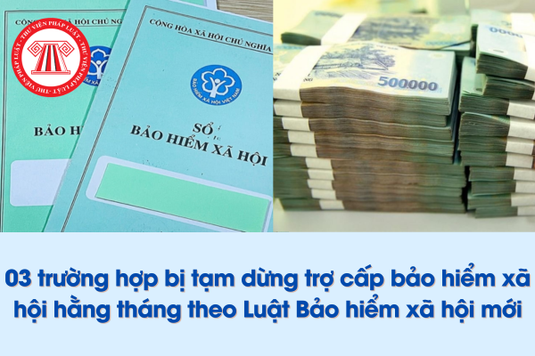 03 trường hợp bị tạm dừng trợ cấp bảo hiểm xã hội hằng tháng theo Luật Bảo hiểm xã hội mới