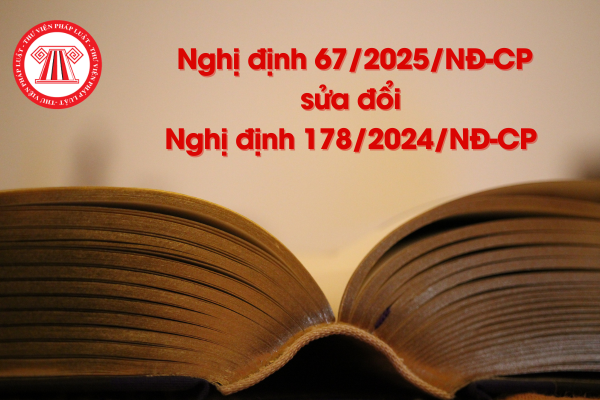 Nghị định 67/2025 sửa đổi Nghị định 178/2024 về nội dung nào?