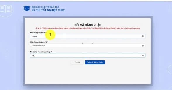 đăng ký tài khoản thi THPT 2025