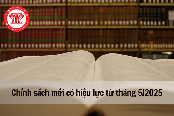 Toàn bộ chính sách mới có hiệu lực từ tháng 5/2025