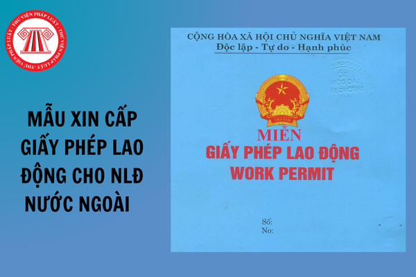 Mẫu xin cấp giấy phép lao động cho người lao động nước ngoài năm 2025