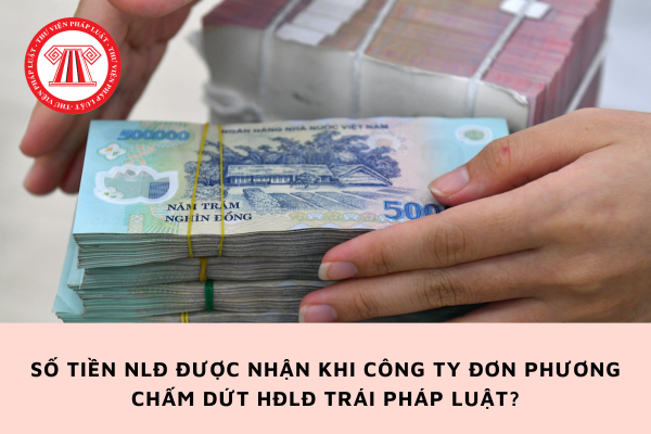 Số tiền bồi thường NLĐ được nhận khi công ty đơn phương chấm dứt hợp đồng trái pháp luật?