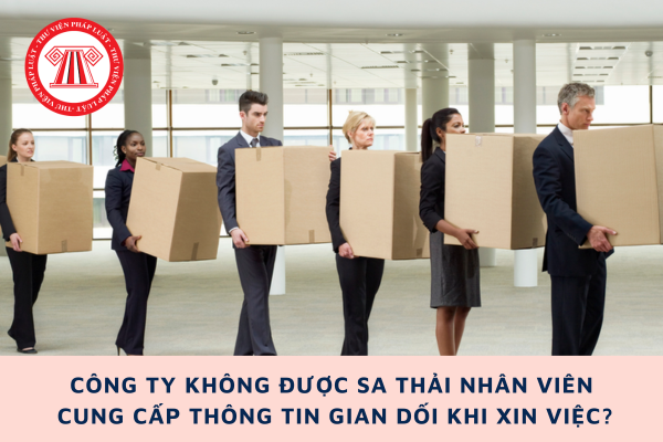 Công ty có được quyền sa thải nhân viên cung cấp thông tin gian dối khi xin việc không?