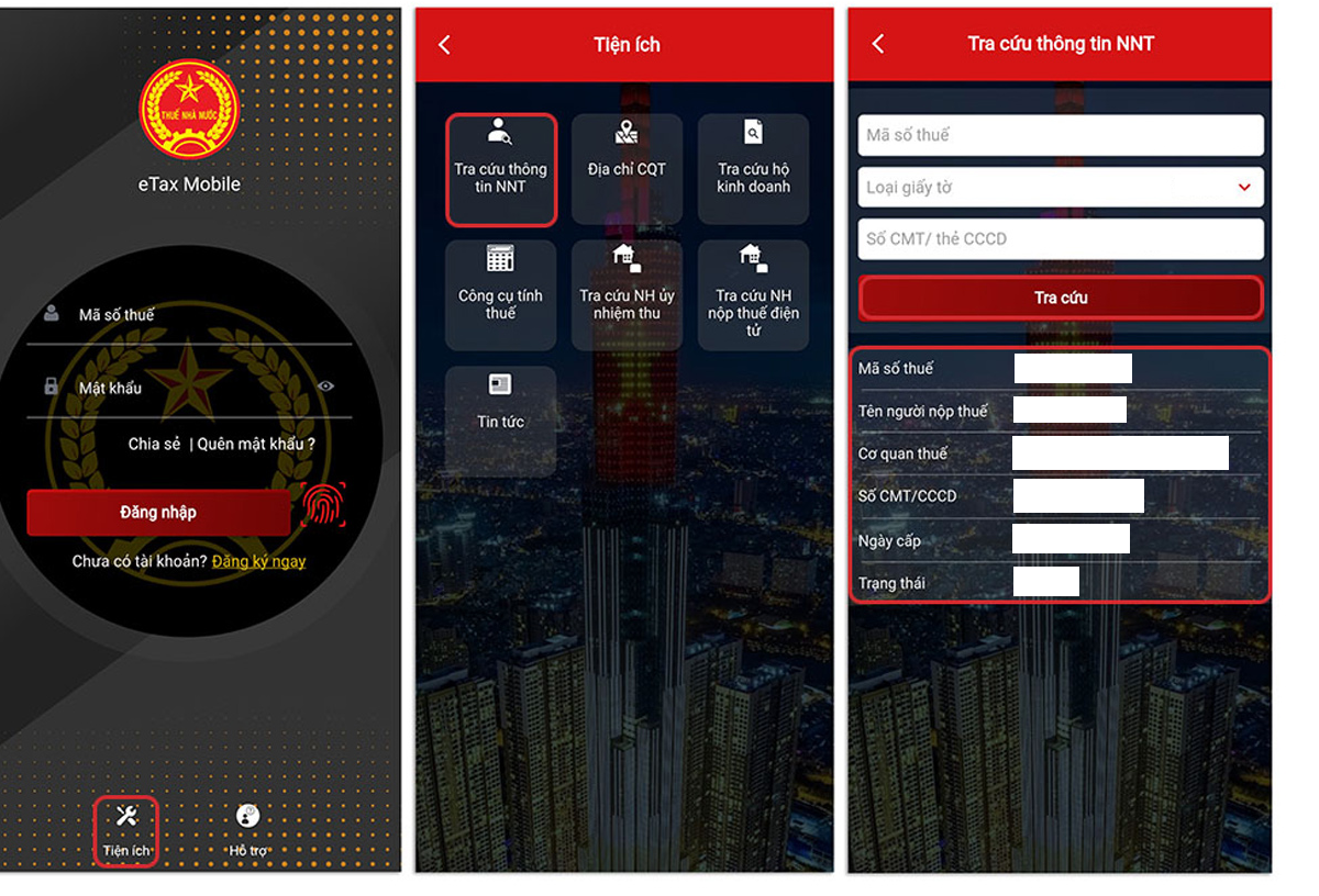 Cách kiểm tra mã số thuế cá nhân trên app eTax Mobile