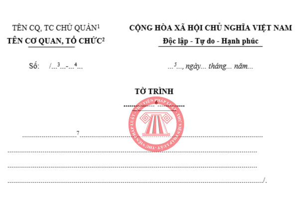 Mẫu tờ trình 2025 và hướng dẫn cách viết tờ trình