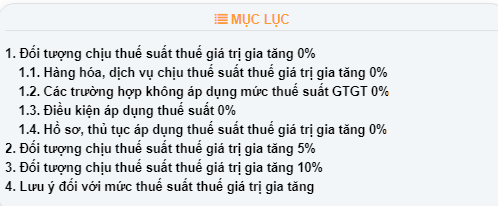 thuế suất thuế gtgt 2026