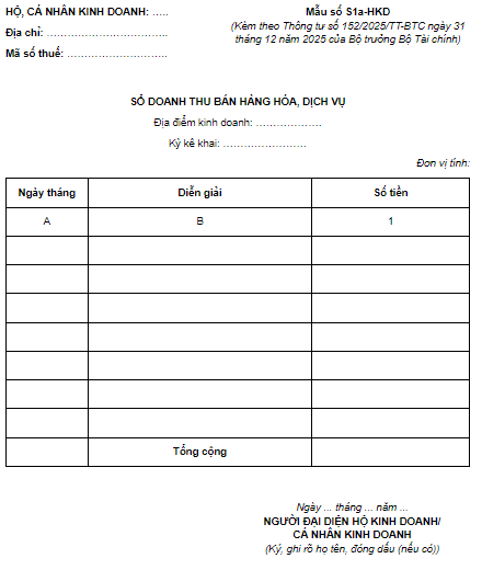 mẫu sổ S1a-HKD