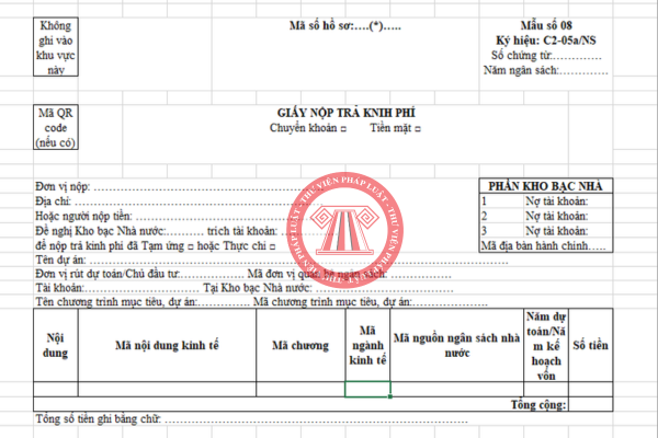 Tải mẫu C2-05a/NS excel theo Nghị định 347/2025/NĐ-CP