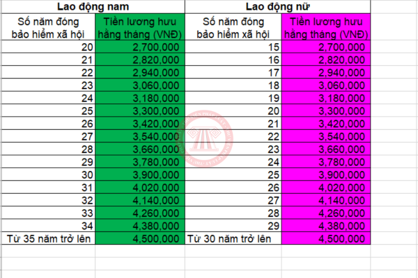 file excel tính lương hưu 
