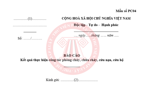 File word Mẫu báo cáo PCCC 6 tháng đầu năm 2026 mới nhất kèm hướng dẫn điền