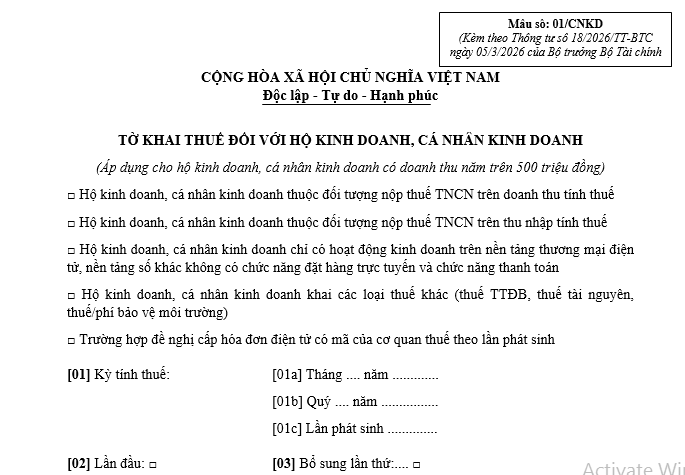 mẫu 01/cnkd mới nhất 2026