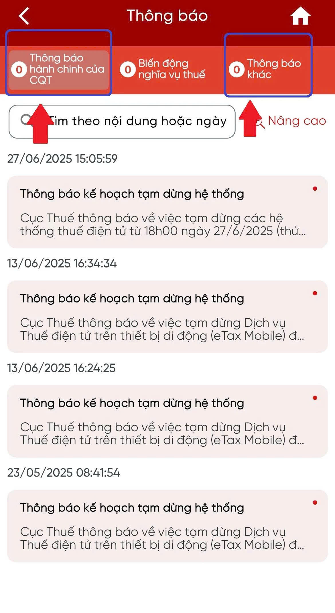 tra cứu nợ thuế