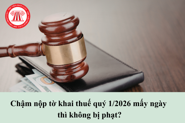 Chậm nộp tờ khai thuế quý 1/2026 mấy ngày thì không bị phạt?