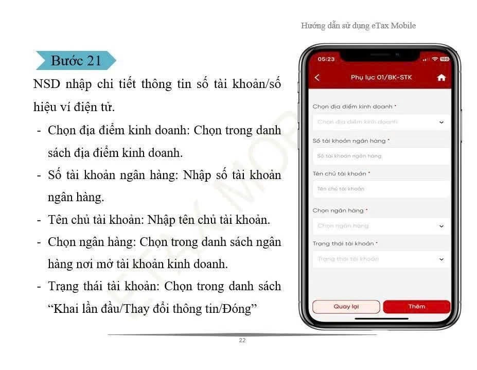 bước 21 