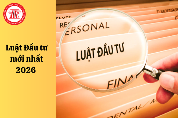 luật đầu tư mới nhất 2026