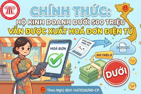hộ kinh doanh dưới 500 triệu xuất hóa đơn điện tử