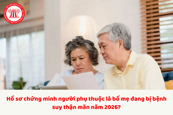 Hồ sơ chứng minh người phụ thuộc là bố mẹ đang bị bệnh suy thận mãn năm 2026