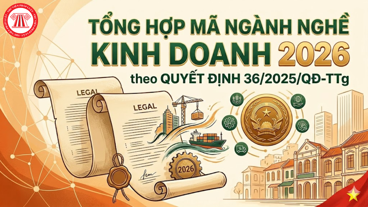 Tổng hợp mã ngành nghề kinh doanh 2026 theo Quyết định 36/2025/QĐ-TTg