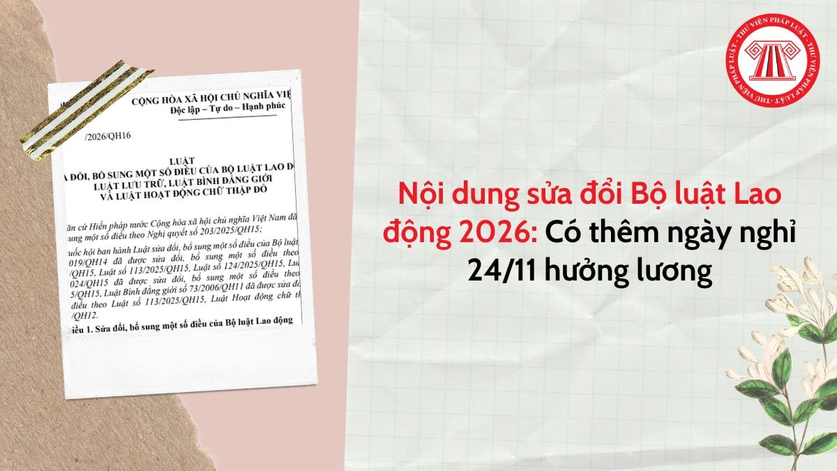sửa đổi BLLĐ 2026