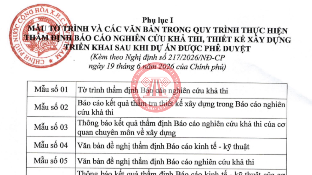 Tải về Phụ lục Nghị định 217/2026/NĐ-CP