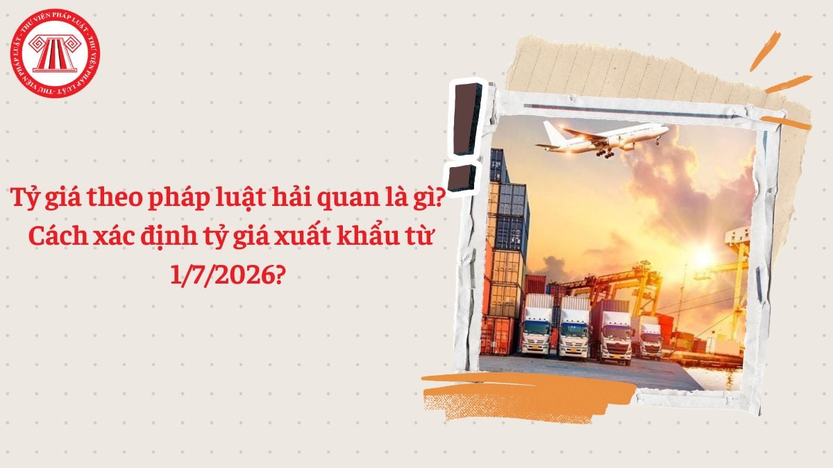 Tỷ giá theo pháp luật hải quan là tỷ giá gì? Cách xác định tỷ giá xuất khẩu từ 1/7/2026