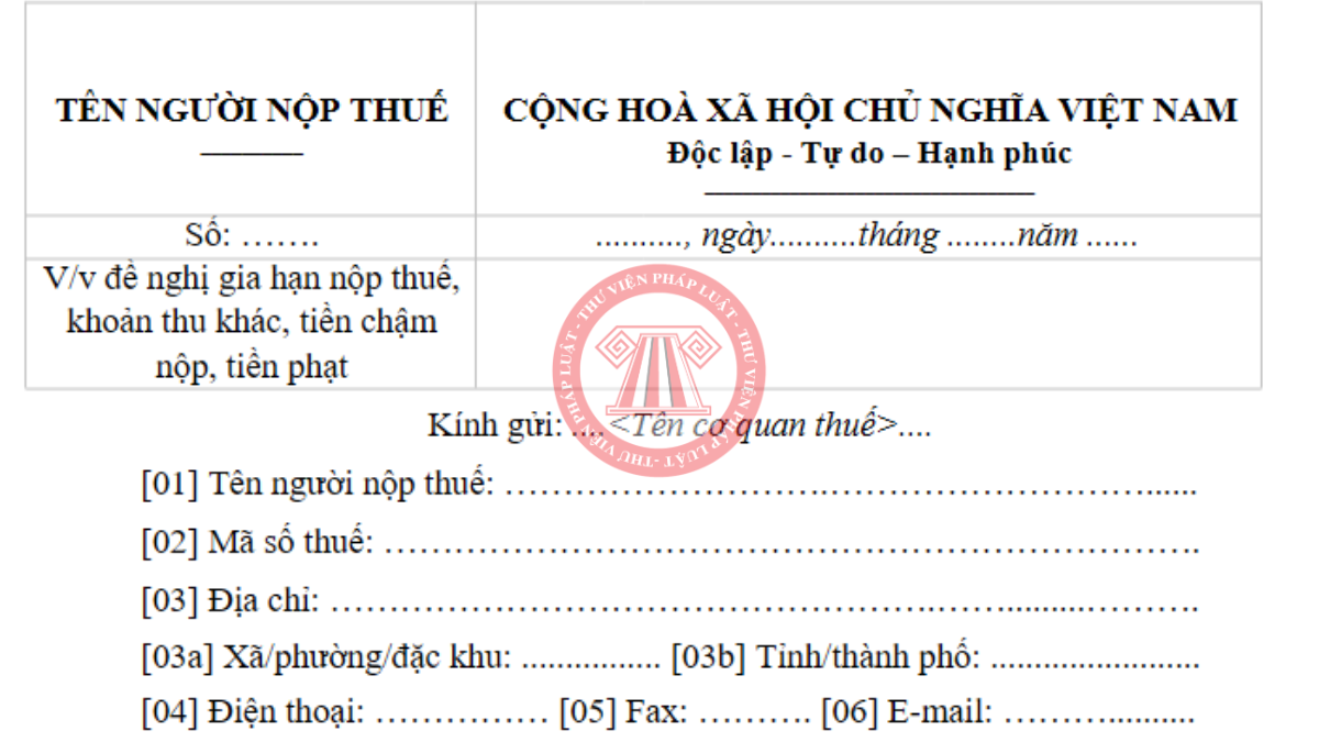 Tải về file word mẫu 01/GHAN Thông tư 89/2026/TT-BTC