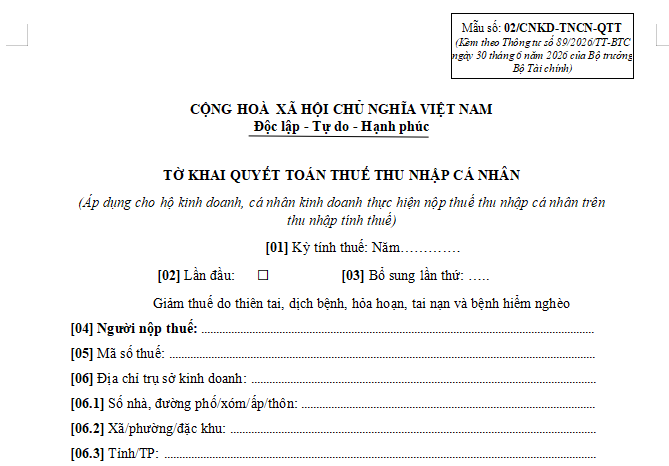đề nghị hoàn thuế hộ kinh doanh