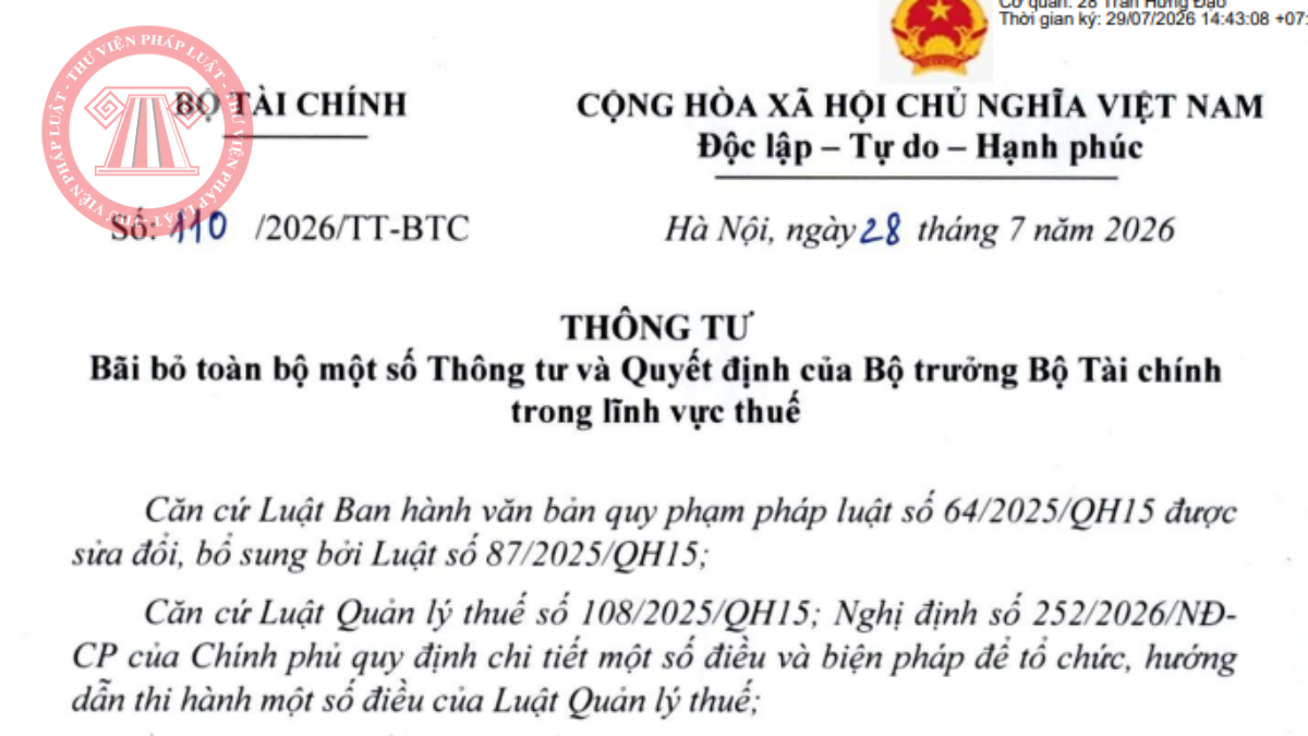 Thông tư 110/2026/TT-BTC PDF