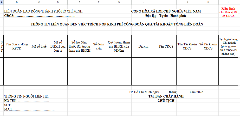 mẫu 03 kinh phí công đoàn tphcm