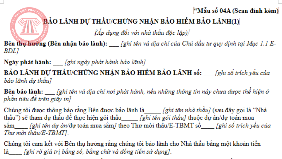Tải về file word mẫu số 4A Thông tư 134/2026/TT-BTC