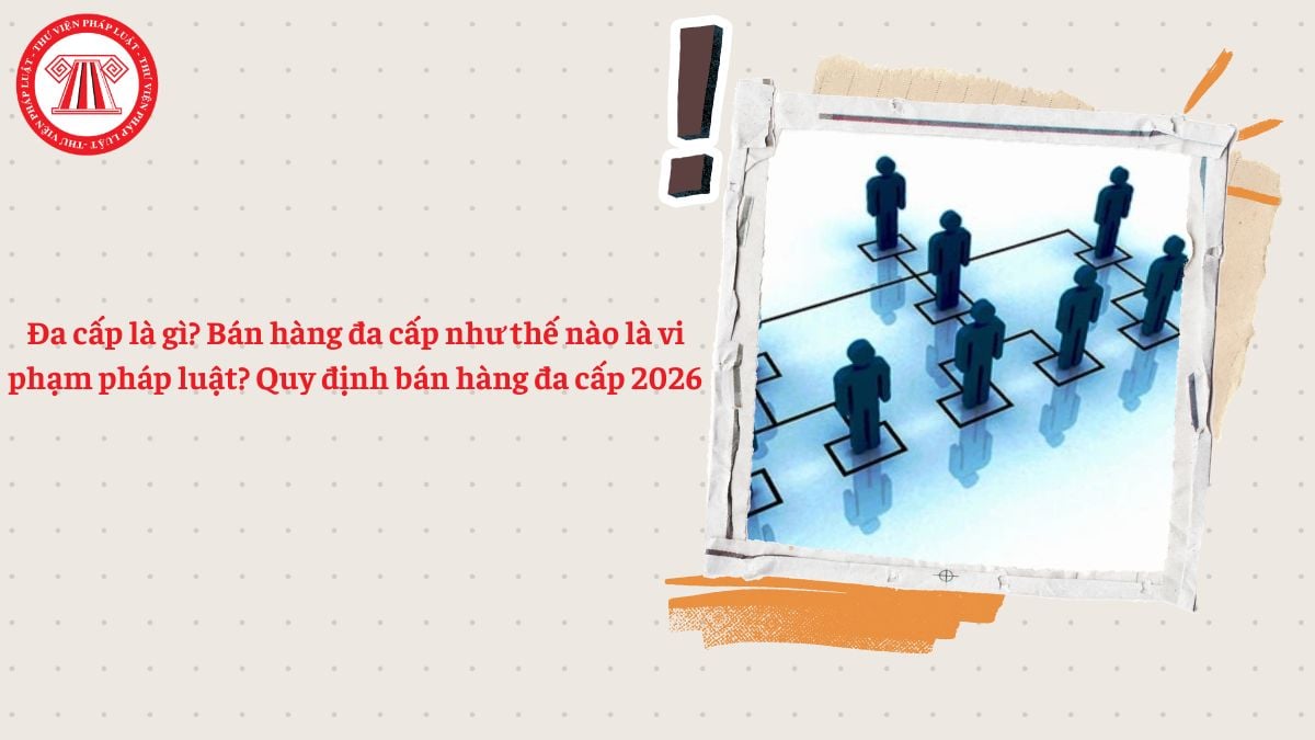 Đa cấp là gì? Bán hàng đa cấp như thế nào là vi phạm pháp luật? Quy định bán hàng đa cấp 2026