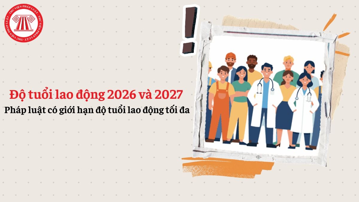Độ tuổi lao động 2026 và 2027? Pháp luật có giới hạn độ tuổi lao động tối đa?