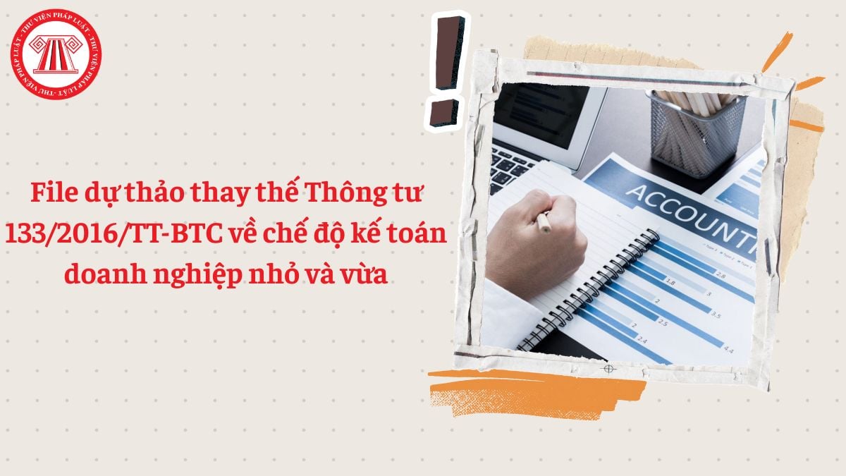 File dự thảo thay thế Thông tư 133/2016/TT-BTC về chế độ kế toán doanh nghiệp nhỏ và vừa
