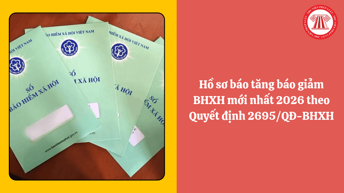 Hồ sơ báo tăng báo giảm BHXH mới nhất 2026 theo Quyết định 2695/QĐ-BHXH