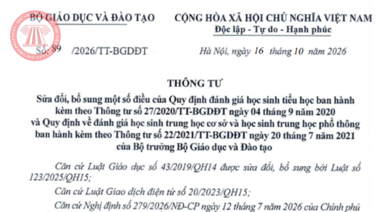 Tải về Thông tư 89/2026/TT-BGDĐT PDF sửa đổi Thông tư 22/2021/TT-BGDĐT