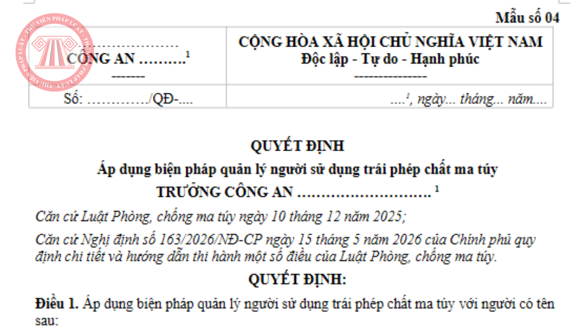 Tải về Mẫu số 04 Phụ lục III theo Nghị định 163/2026/NĐ-CP