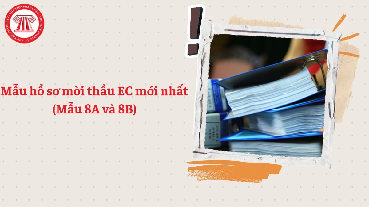 Cập nhật mẫu hồ sơ mời thầu EC mới nhất 2026 (Mẫu 8A và 8B)