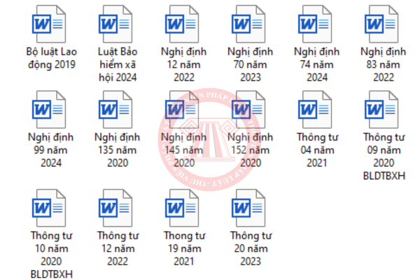 File Word Bộ luật Lao động và các văn bản hướng dẫn mới nhất [cập nhật ngày 21/10/2024]